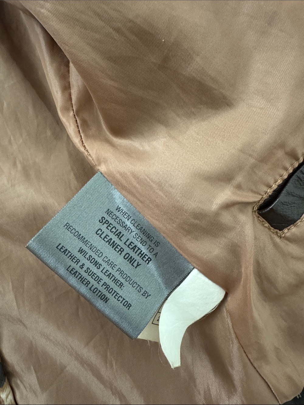 Wilsons Leather Women's Brown Zip-Front Leather Jacket, genuine leather, s/m - Picture 6 of 7